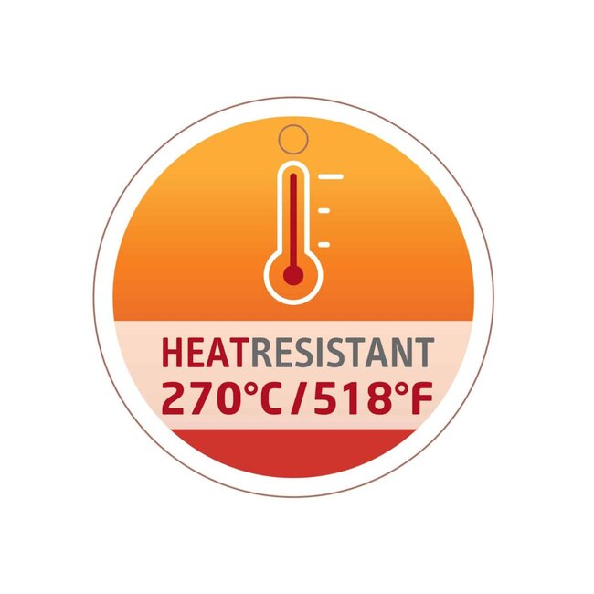 Triangle Hittebestendige Nylon Spatel met Ophangsysteem – 30 cm – Zwart