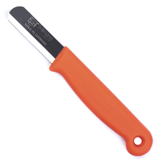 Solingen Bandstaal Mes – HACCP – Oranje – RVS Lemmet 40 mm – Voedselveiligheid voor Oogsten