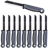 Solingen Solingen Kartelmes - Tomatenmes met Kartel - RVS - 18,5 cm met "Blade Cover" - Grijs - 10 stuks Solingen Solingen Kartelmes - Tomatenmes met Kartel - RVS - 18,5 cm met "Blade Cover" - Grijs - 10 stuks
