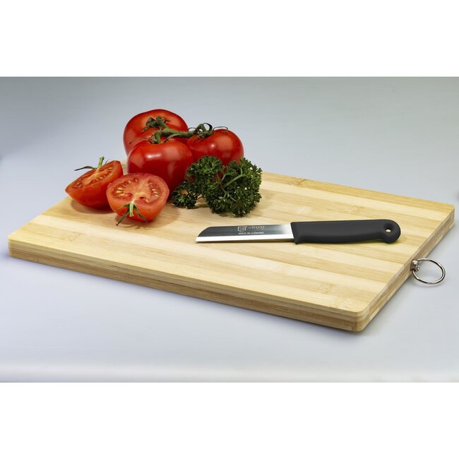 Solingen Schilmesje – RVS Glad – 16 cm met Blade Cover – Zwart – 2 stuks