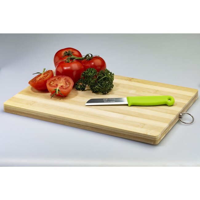 Solingen Schilmesje – RVS Glad – 16 cm met Blade Cover – Groen – 2 stuks