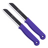 Solingen Solingen Kartelmes - Tomatenmes met Kartel - RVS - 18,5 cm met "Blade Cover" - Paars - 2 stuks Solingen Solingen Kartelmes - Tomatenmes met Kartel - RVS - 18,5 cm met "Blade Cover" - Paars - 2 stuks