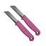 Solingen Schilmesje - RVS Glad - 16 cm met "Blade Cover" - Roze - 2 stuks