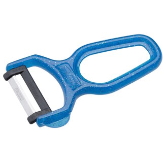 RÖR Solingen Dunschiller – RVS – Lemmet 5 cm – Heft Kunststof – Blauw Glitter