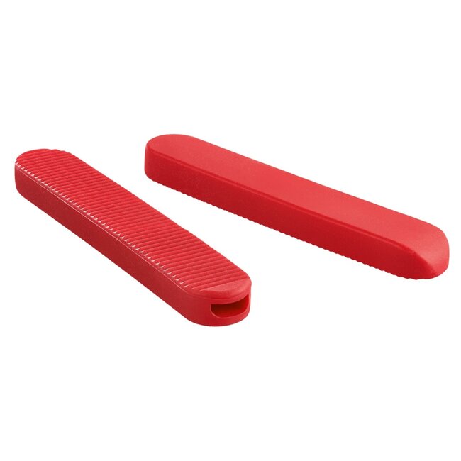 Triangle Siliconen Punten voor Rechte Tang – 35 cm – Bescherming & Zachte Grip – 2 Stuks