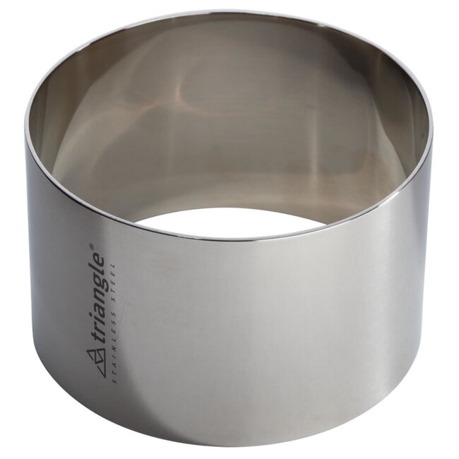 Triangle Serveerring Rond 8 cm – RVS – Vaatwasserbestendig