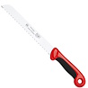 RÖR Solingen RÖR Solingen Broodmes met Golf - Extra Grip - RVS - Lemmet 20 cm - Zwart met Rood RÖR Solingen RÖR Solingen Broodmes met Golf - Extra Grip - RVS - Lemmet 20 cm - Zwart met Rood