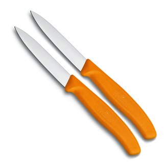 Victorinox Swiss Classic Schilmesset - 2 Stuks - Spits - Oranje