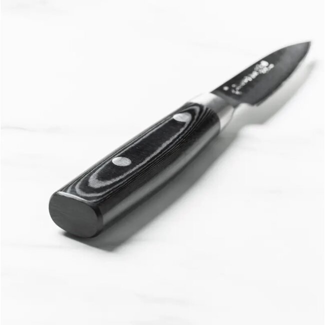 Yaxell Zen Officemes 10 cm – 37 Lagen Damaststaal – Canvas-Micarta Heft