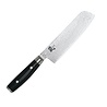 Yaxell Yaxell Japans - Serie Ran - Nakiri Koksmes - VG10 Staal - 61 HRC - Lemmet 16.5 cm - 69 Lagen Damaststaal - Canvas-Micarta Heft Yaxell Yaxell Japans - Serie Ran - Nakiri Koksmes - VG10 Staal - 61 HRC - Lemmet 16.5 cm - 69 Lagen Damaststaal - Canvas-Micarta Heft