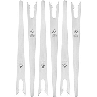Triangle Duurzame RVS Frietvorken – Upcycled – Set van 6 – Gemaakt in Solingen