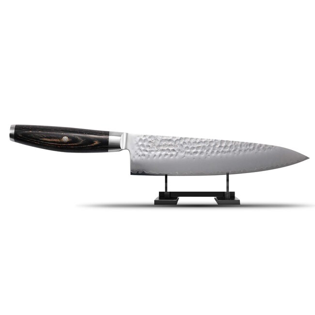 Yaxell Ketu Koksmes 24 cm – SG2 Stalen Kern – Tsuchime Finish – Pakkahout Handvat