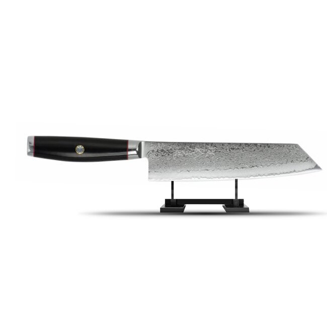 Yaxell Super Gou Ypsilon Kiritsuke Koksmes 20 cm – 193 Lagen Damaststaal – SG2 Staal – 63 HRC – Canvas-Micarta Heft – Japan