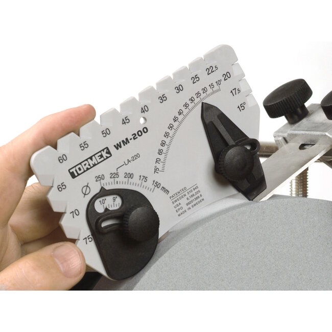 Tormek Hoekinstelmal – Precisie Slijpen – Instelbaar 10°-75° – Magnetisch – Geschikt voor Diverse Slijpwielen