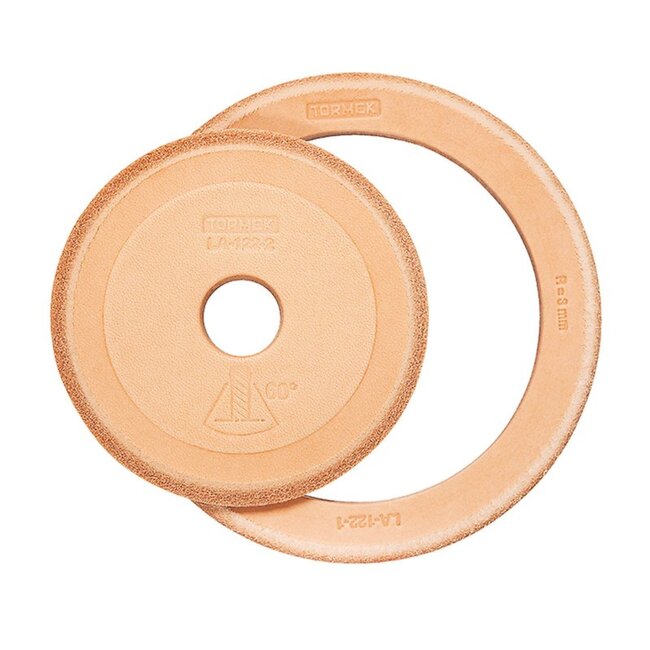 Tormek Lederen wetschijf set – duurzaam leer – precisie slijpen – 3 mm & 60° – bruin