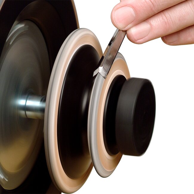 Tormek Geprofileerde lederen wetschijf – polijst gekromde randen – veelzijdig gebruik