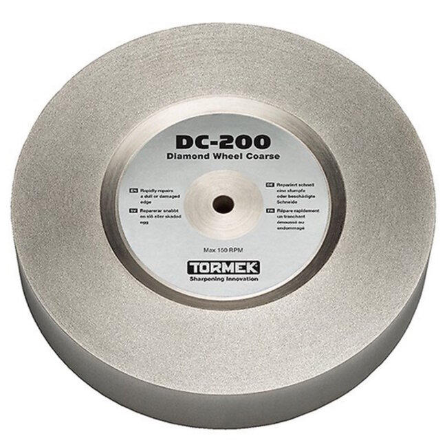 Tormek Grof diamantslijpwiel – Snel en duurzaam – Voor Tormek T-4 – 200 mm – Inclusief anti-corrosie concentraat