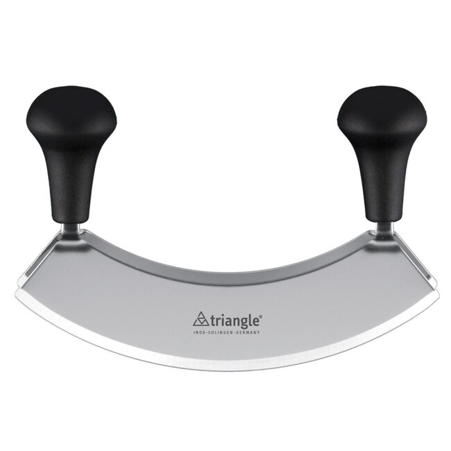 Triangle Dubbel Wiegemes 14cm – Precisie Hakken – RVS & Zwart Handvat