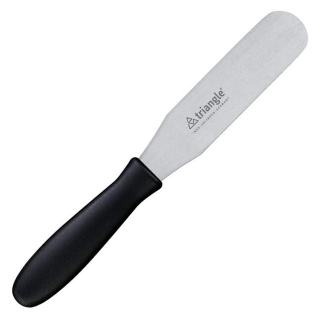 Triangle Professioneel Paletmes – RVS 15 cm – Heft Kunststof Zwart