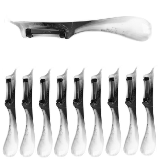 Solingen Dunschiller Star – Dubbel Mes – 19 cm – Bi-Color – Wit met Zwart – 10 stuks