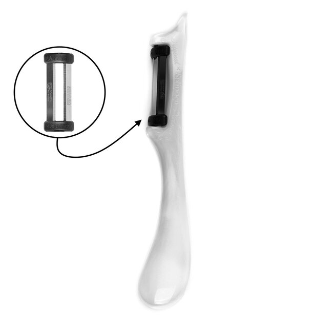 Solingen Dunschiller Star – Dubbel Mes – 19 cm – Bi-Color – Wit met Grijs – 10 stuks