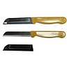 Solingen Solingen Kartelmes - Tomatenmes met Kartel - Robuust Handvat - RVS - 18.5 cm met "Blade Cover" - Goud Glitter Solingen Solingen Kartelmes - Tomatenmes met Kartel - Robuust Handvat - RVS - 18.5 cm met "Blade Cover" - Goud Glitter