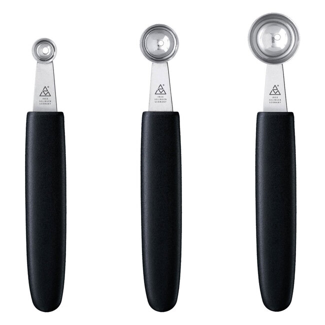 Triangle Parisienneboor Set in 3 Maten – Professionele Kwaliteit – Voor Culinaire Creaties