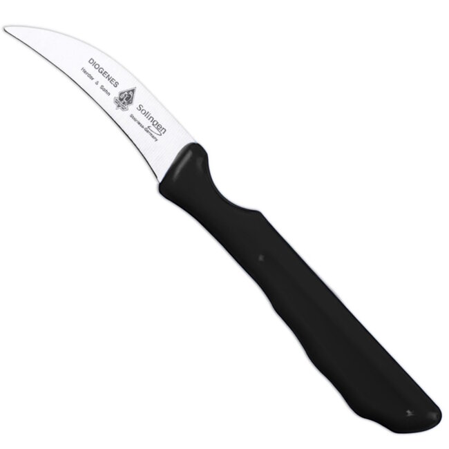 Diogenes Solingen Champignonmesje 6cm – Zwart – RVS – Ergonomisch