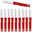Solingen Schilmesje – RVS Glad – 16 cm – Rood – 10 Stuks