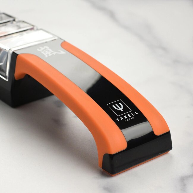 Yaxell Messenslijper – 3 Fasen Messenslijper / Waterslijper voor Nat en Droog Slijpen – Voor Perfect Slijpen en Polijsten met 12° Slijphoek