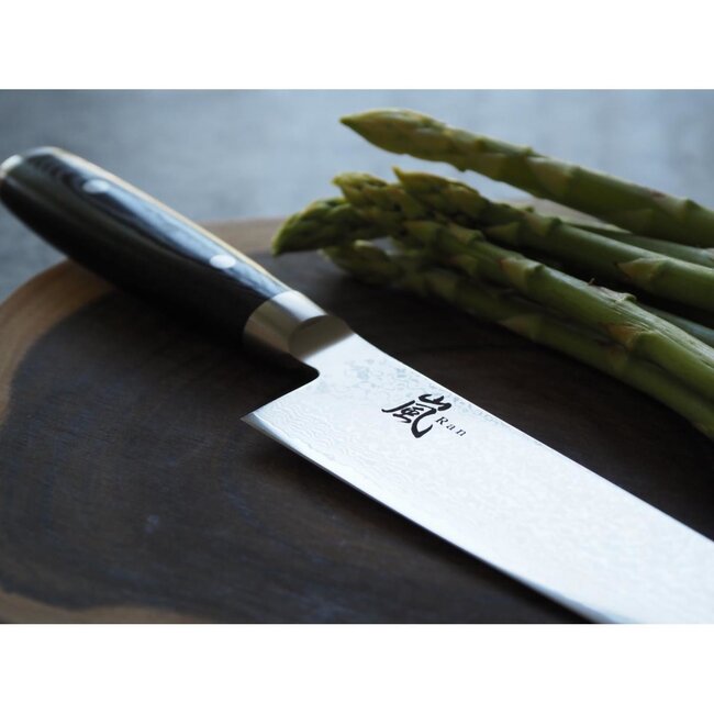 Yaxell Ran Koksmes 24 cm – 69 Lagen Damaststaal – VG10 Staal – 61 HRC – Canvas-Micarta Heft