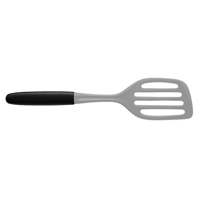 Triangle Hittebestendige Nylon Lasagne Opscheplepel – Zwart/Grijs – Ideaal voor Anti-aanbak Pannen