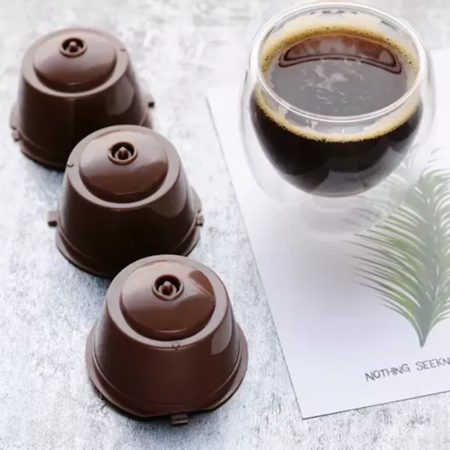 Ruhhy Herbruikbare koffiecapsules – set van 6 – milieuvriendelijk – compatibel met Dolce Gusto – veelzijdig gebruik