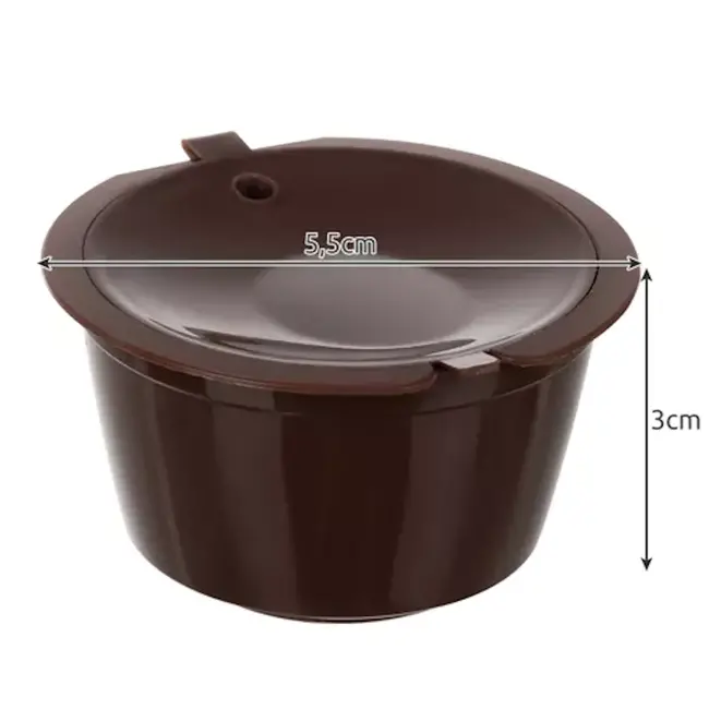 Ruhhy Herbruikbare koffiecapsules – set van 6 – milieuvriendelijk – compatibel met Dolce Gusto – veelzijdig gebruik