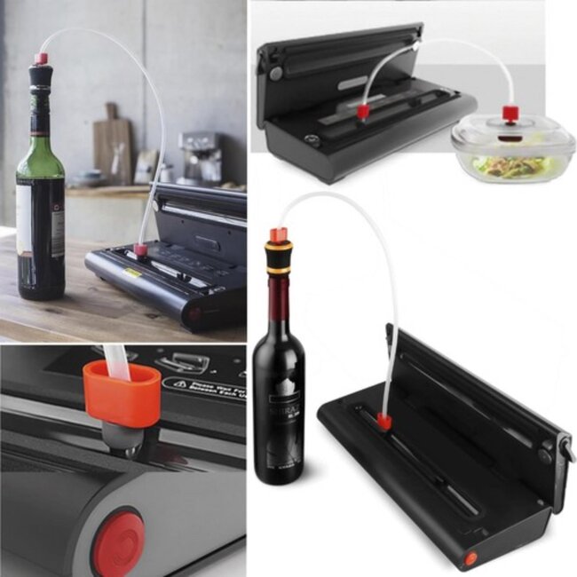 Ruhhy Vacuümmachine – Compact & Krachtig – Inclusief Accessoires – Reisvriendelijk – 36,5 cm