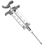 Ruhhy Vleesinjector Set – 3 Naalden – Voor Sappig en Perfect Gekruid Vlees – 50 ml Capaciteit