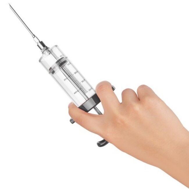 Ruhhy Vleesinjector Set – 3 Naalden – Voor Sappig en Perfect Gekruid Vlees – 50 ml Capaciteit