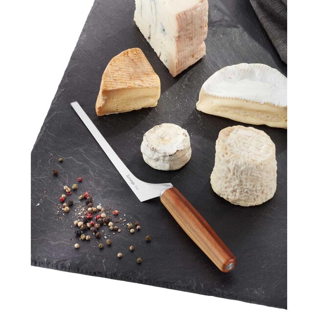 Triangle Elegant Pruimenhouten Kaasmes – Duurzaam & Stijlvol – Gemaakt in Solingen