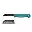 Solingen Schilmesje – RVS Glad – 16 cm met Blade Cover – Donker Groen