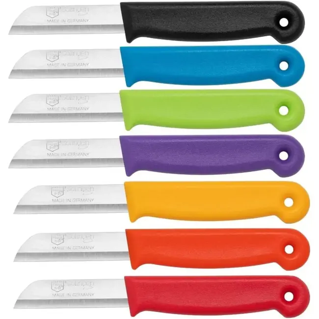 Solingen Schilmesje – RVS Glad – 16 cm met Blade Cover – Mix – 7 Stuks