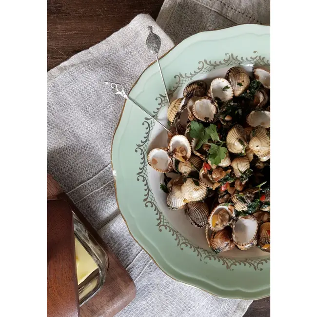 Anovi Zilvertinnen Schaal- en Schelpdierprikkers – Luxe Tapaservaring – 6-Delige Set