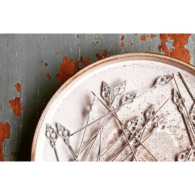 Anovi Zilvertinnen Schaal- en Schelpdierprikkers – Luxe Tapaservaring – 6-Delige Set