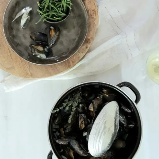 Anovi Mosselschep Geïnspireerd door Zoetwatermossel – 13 cm – Zilvertin met Veermechanisme