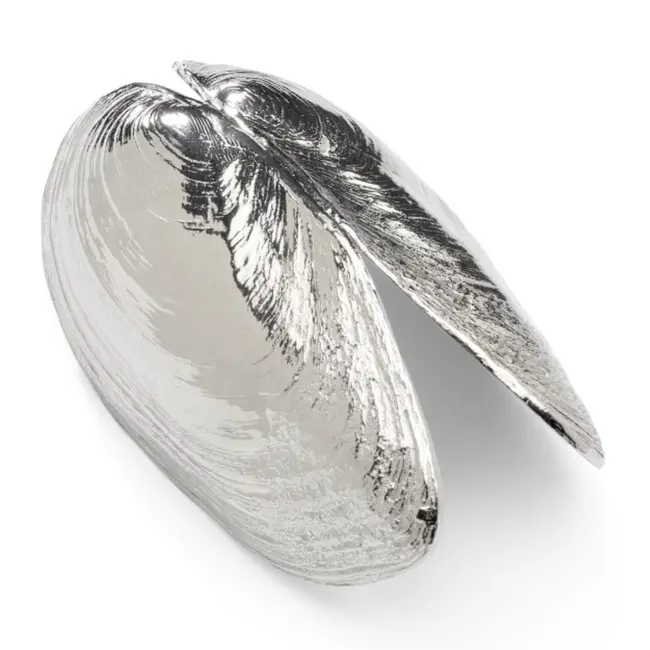 Anovi Mosselschep Geïnspireerd door Zoetwatermossel – 13 cm – Zilvertin met Veermechanisme