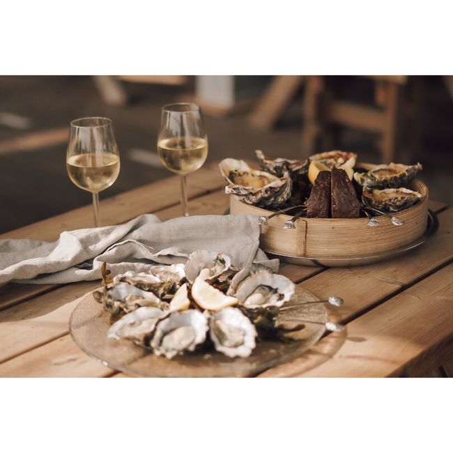 Anovi Luxe Oestervorkjes Set – Perfect voor Zeevruchten – 4 Stuks – Elegante Geschenkverpakking