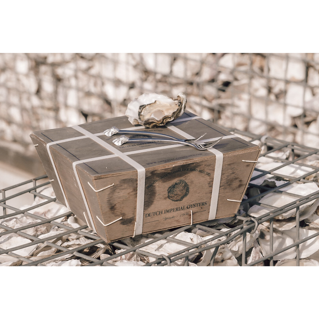 Anovi Luxe Oestervorkjes Set – Perfect voor Zeevruchten – 4 Stuks – Elegante Geschenkverpakking