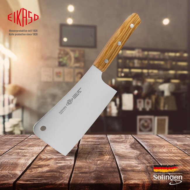 Eikaso Solingen G-Line Hakmes 16 cm – Duurzaam Molybdeenstaal met Olijfhouten Handvat