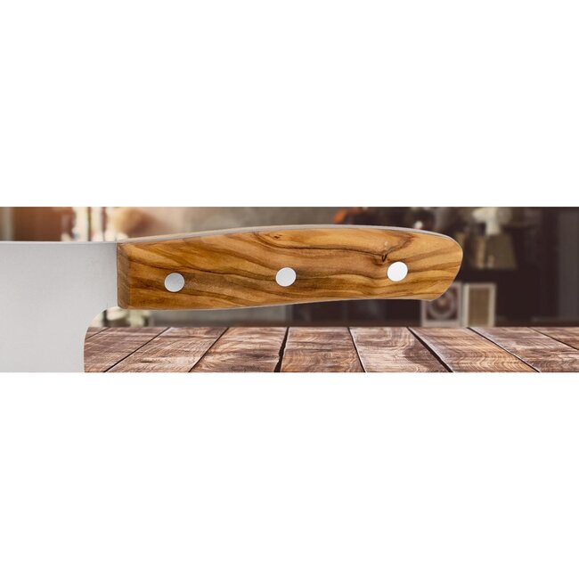 Eikaso Solingen Chinees Koksmes 17 cm – Olijfhouten Handvat – Molybdeenstaal