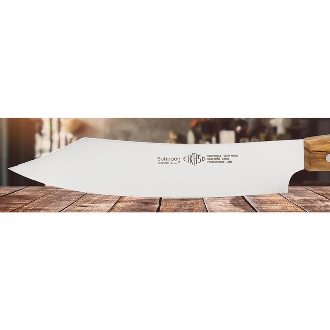 Eikaso Solingen Professioneel Koksmes 21 cm – G-Line – Olijfhouten Handvat – Molybdeenstaal