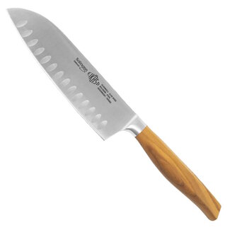 Eikaso Solingen Santokumes 16 cm – Gesmeed met Kullenschliff – Olijfhouten Handvat Eikaso Solingen Santokumes 16 cm – Gesmeed met Kullenschliff – Olijfhouten Handvat
